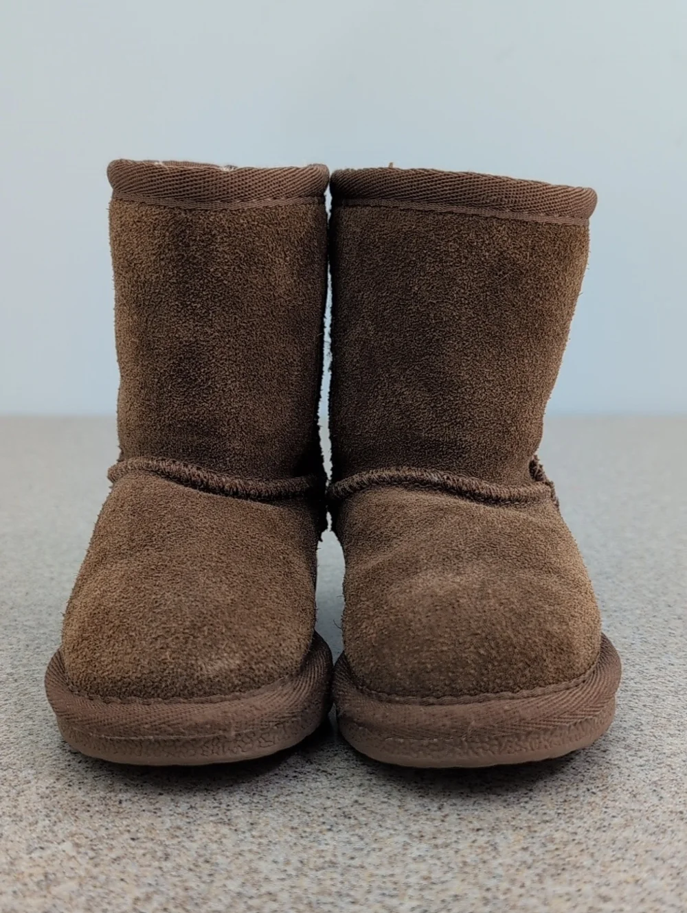 LAMO Suede Faux Fur Basic Boots, Brown Toddler Girls Size 9C